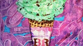 Un arte bien “cool” en Baskin-Robbins