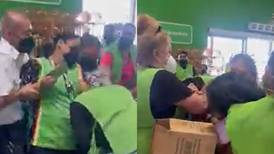 ¡El video se volvió viral! Graban pelea entre dos mujeres en supermercado tras supuesta infidelidad
