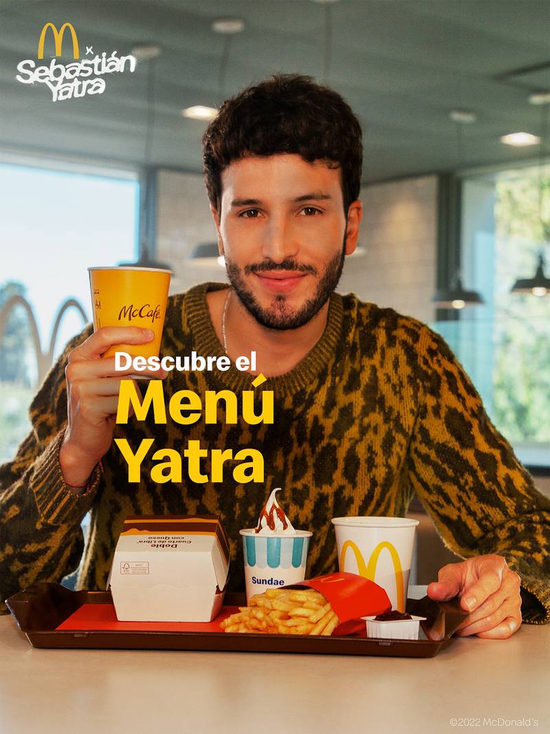 El ‘Menú Yatra’ estará disponible desde el 24 de agosto en todos los restaurantes McDonald’s en Puerto Rico.